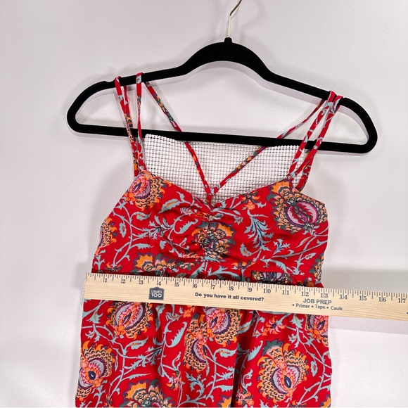 Anthropologie Women’s Red Paisley Wide Leg Jumpsuit XS - Picture 14 of 15